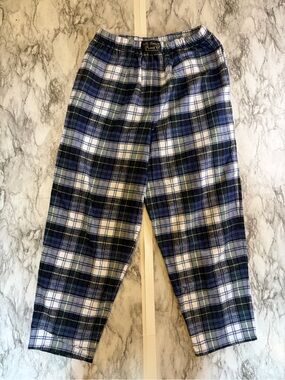 Men's Blue Plaid Relaxed pajama Pants